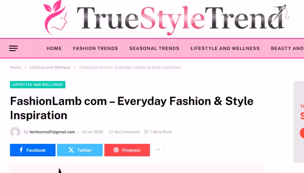 Fashionlamb Com: Navigating the World of Modern Style